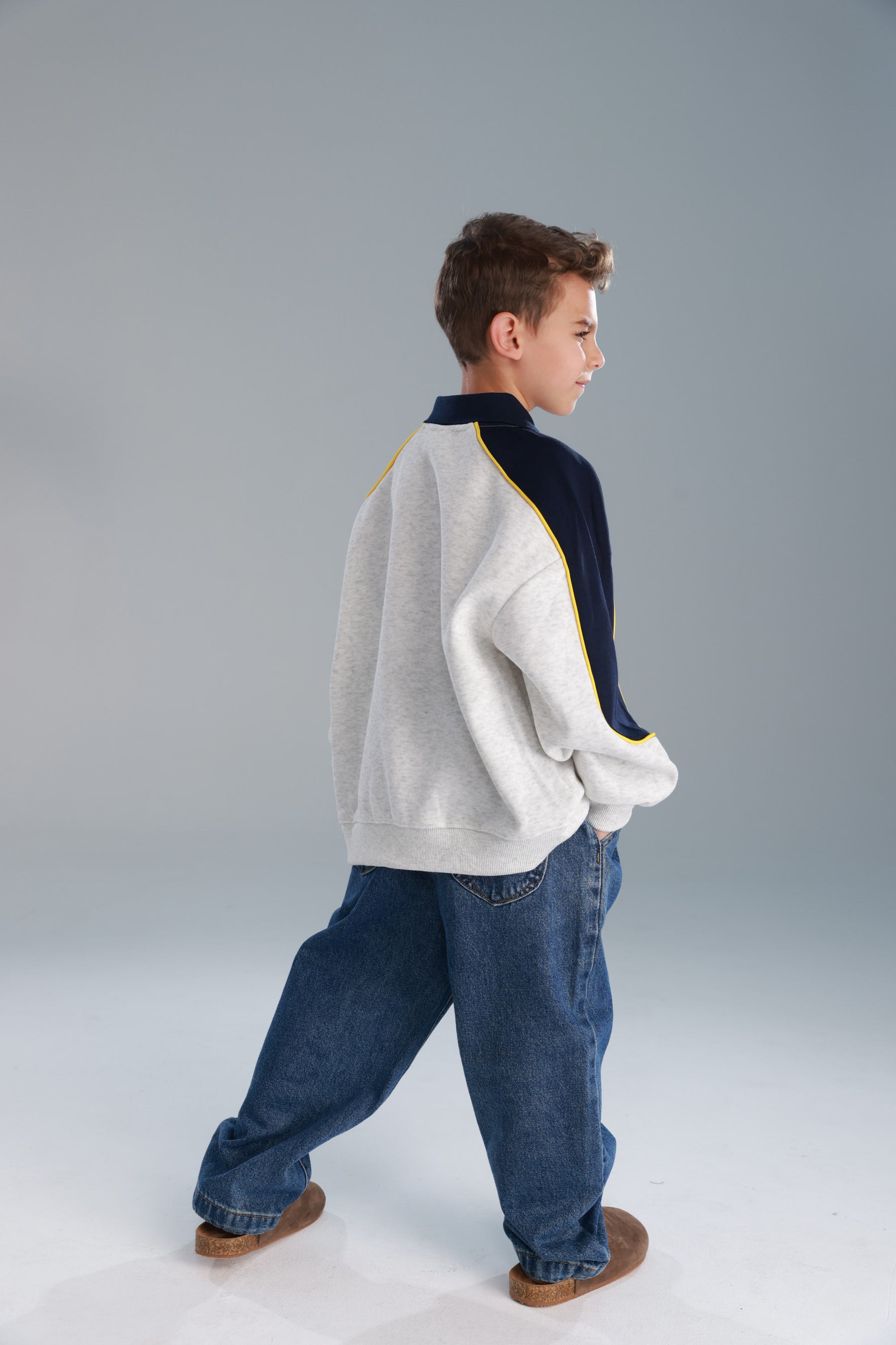 סוויטשירט לין אפור