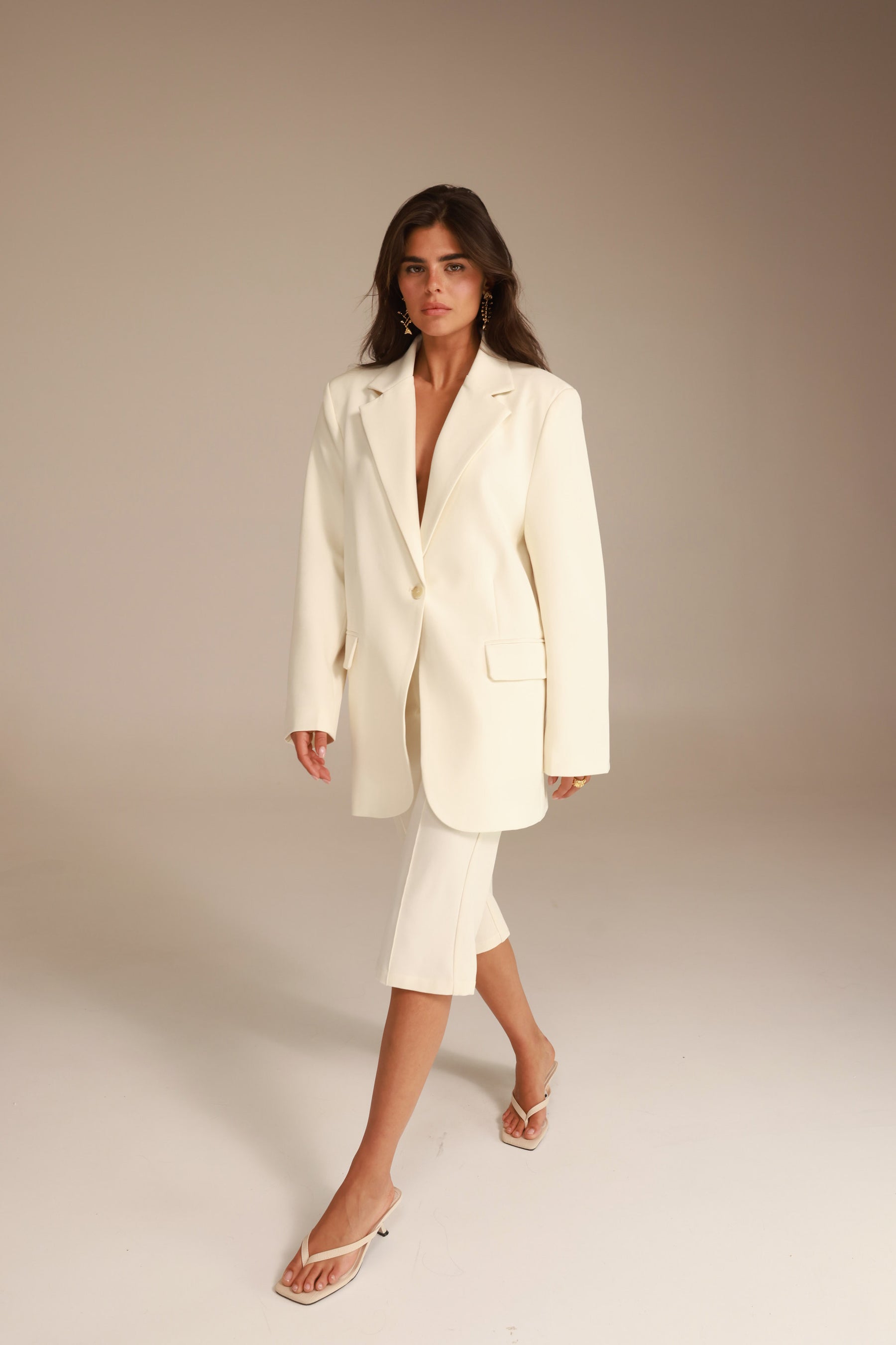 מכנסי נואל שמנת