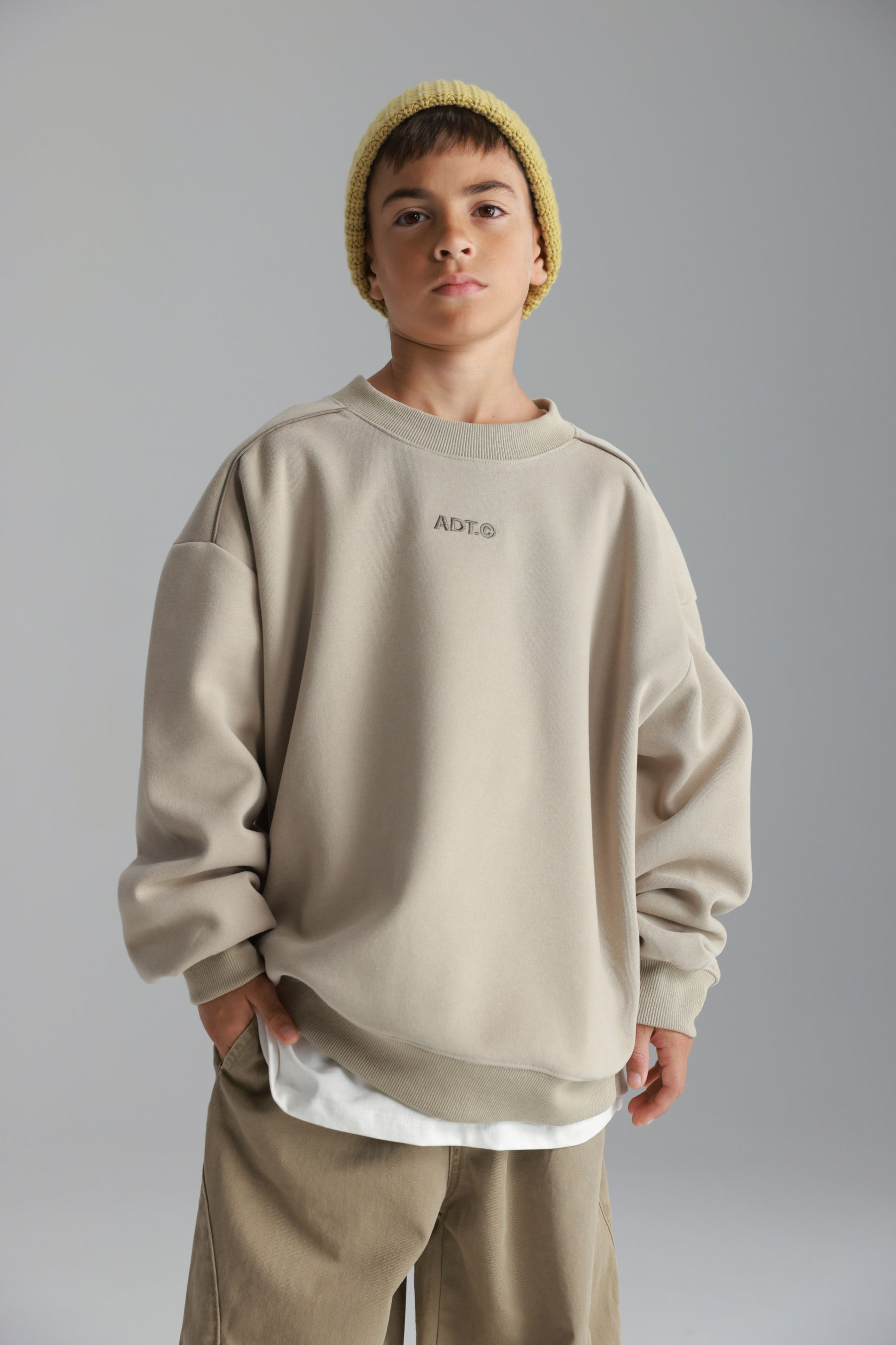 סוויטשירט היילי בז'