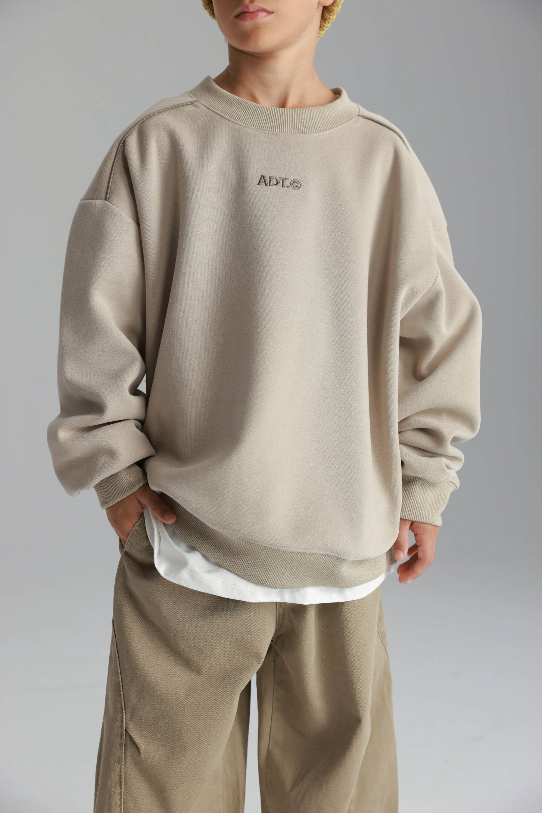 סוויטשירט היילי בז'