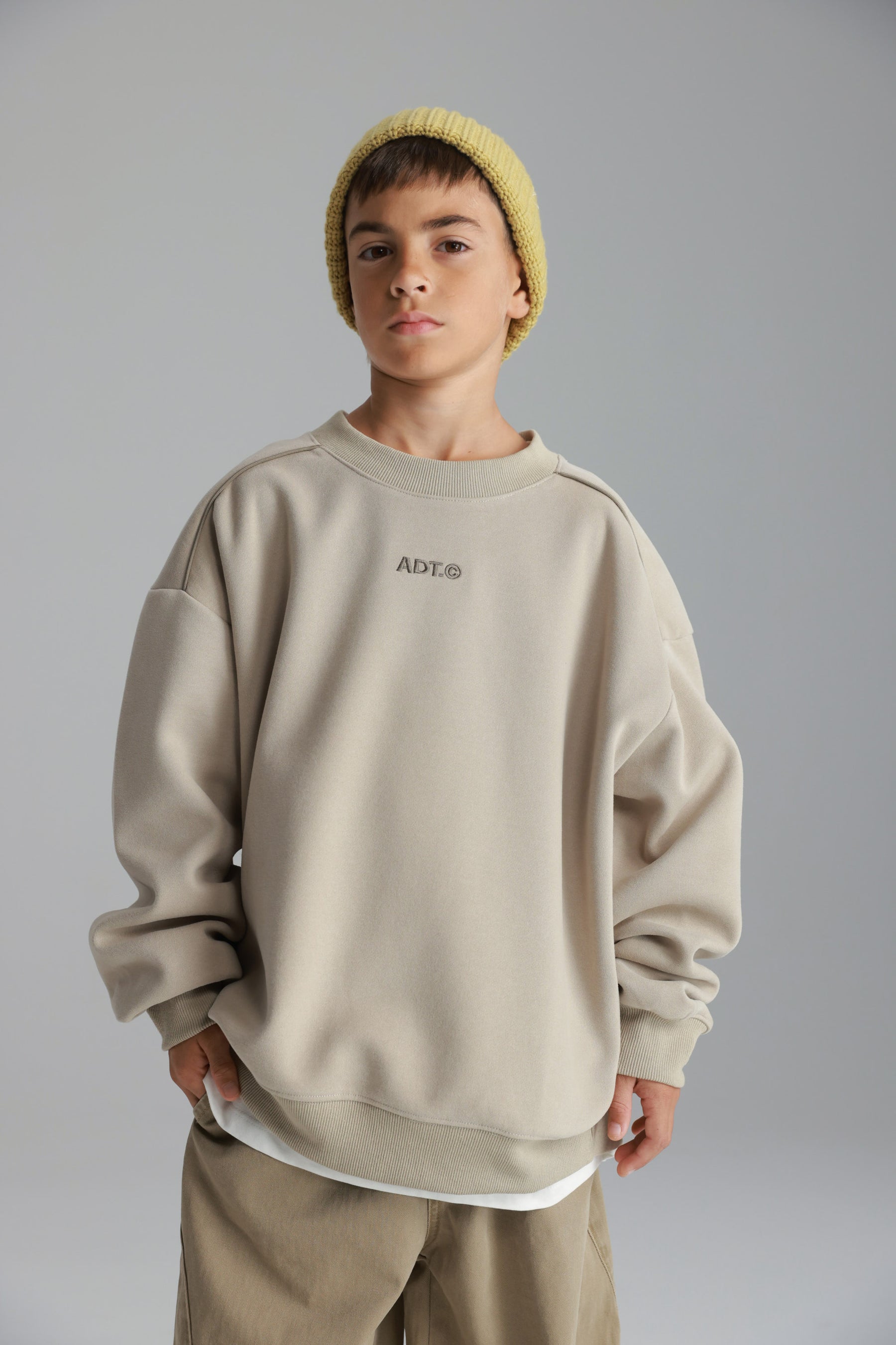 סוויטשירט היילי בז'