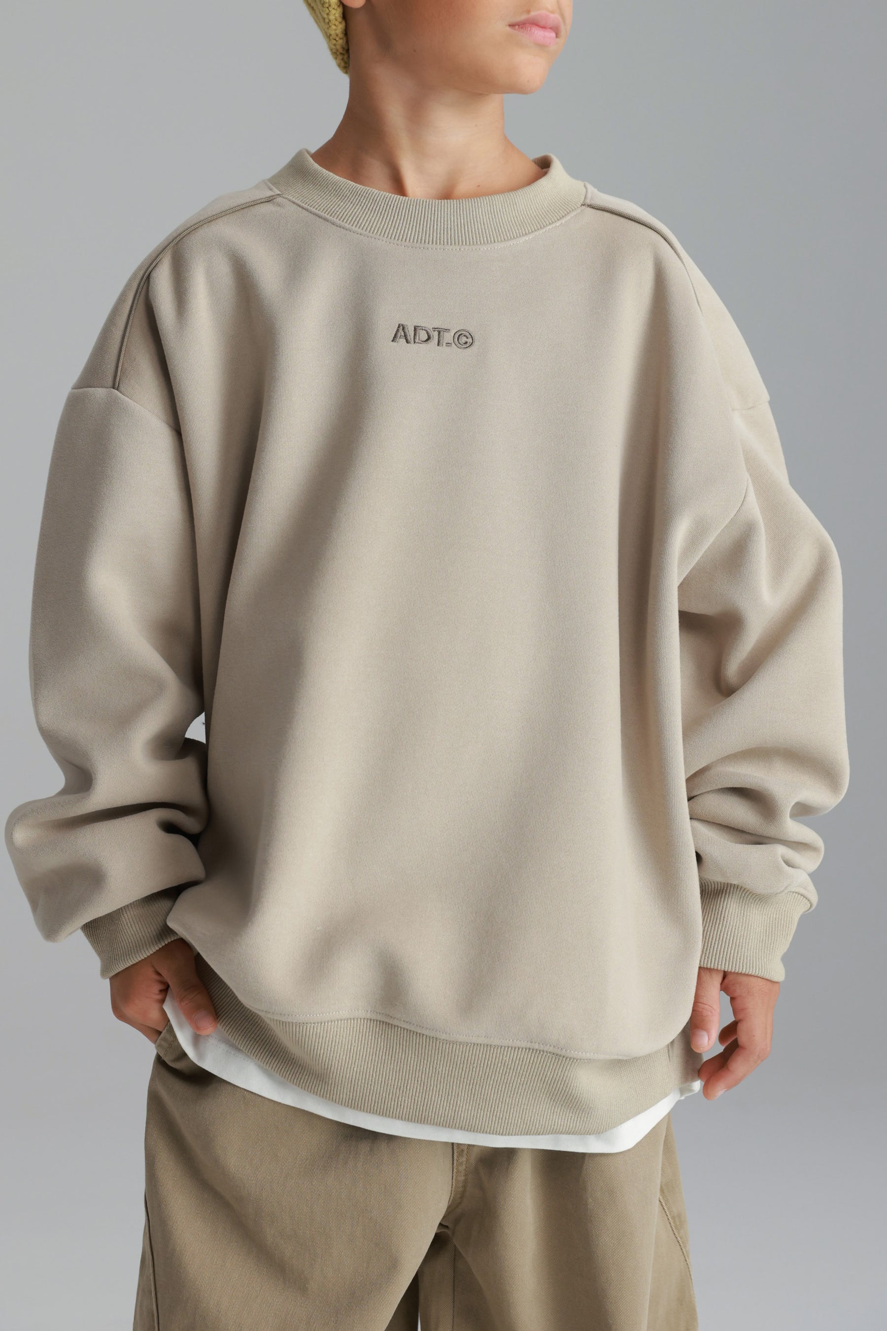 סוויטשירט היילי בז'