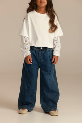 ג'ינס מגנוליה כחול כהה