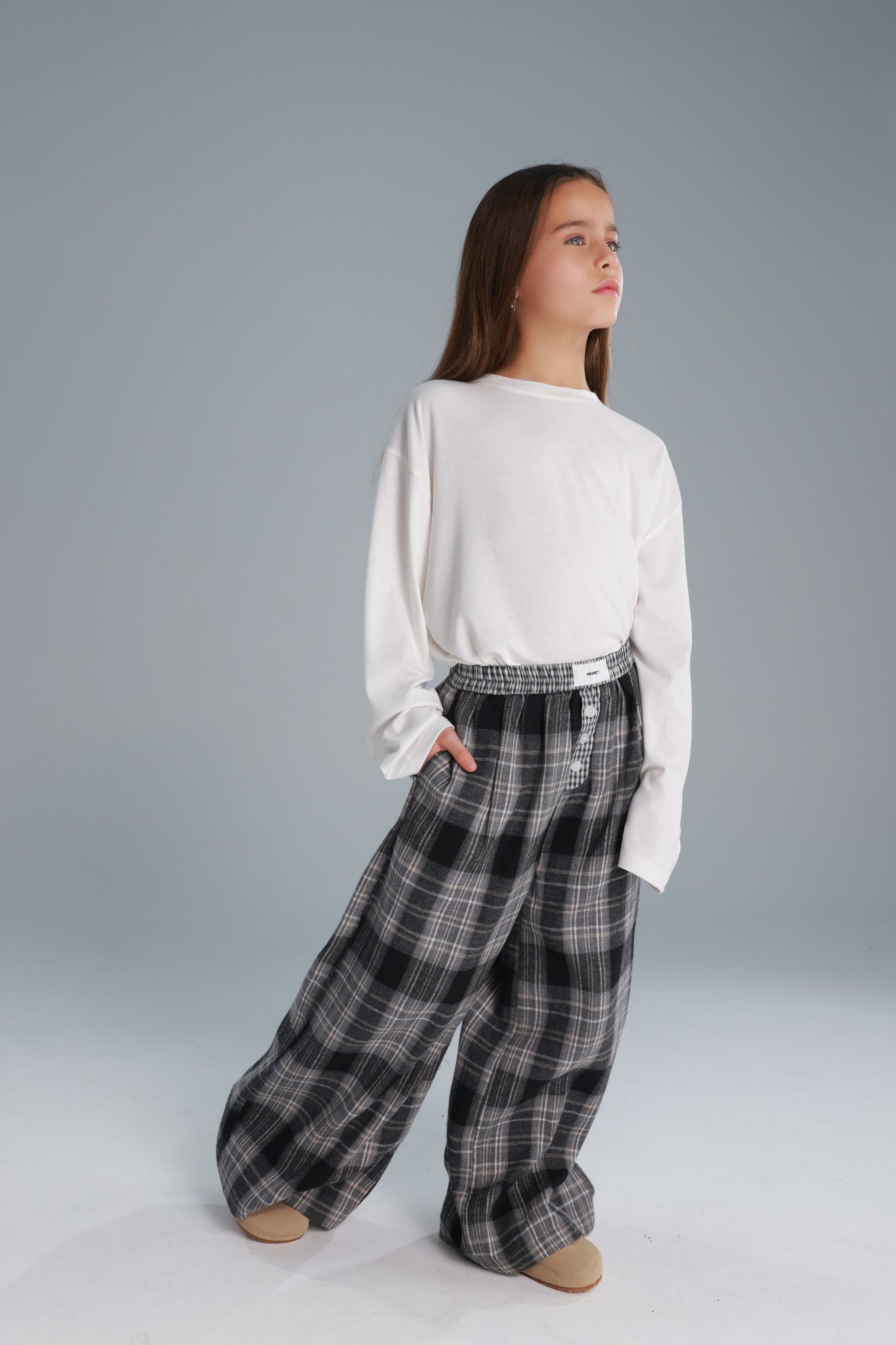 מכנסי סטיב אפורים