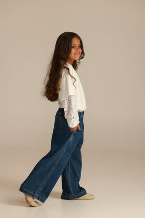 ג'ינס מגנוליה כחול כהה