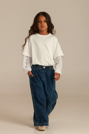 ג'ינס מגנוליה כחול כהה