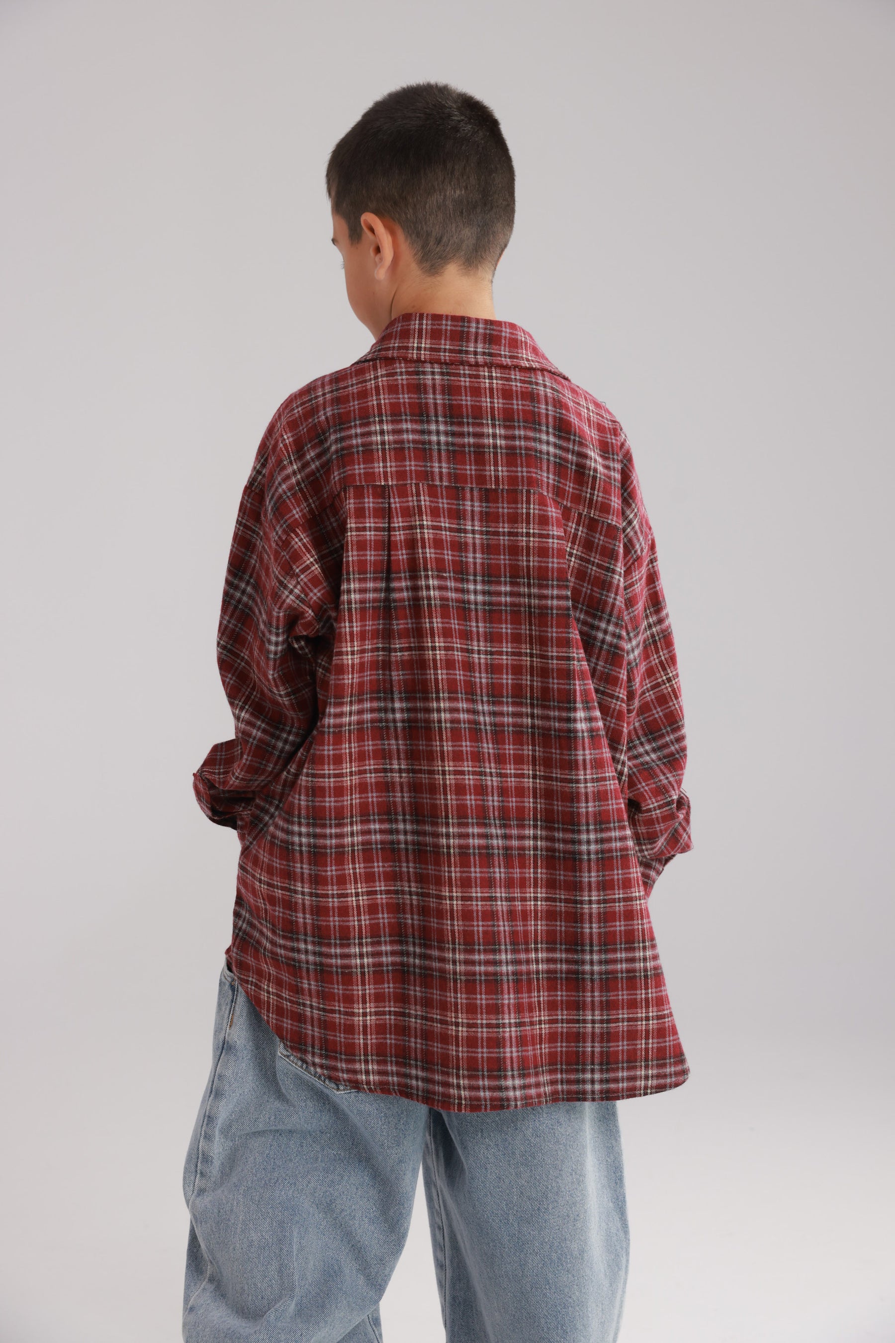 חולצת איב מכופתרת בורדו