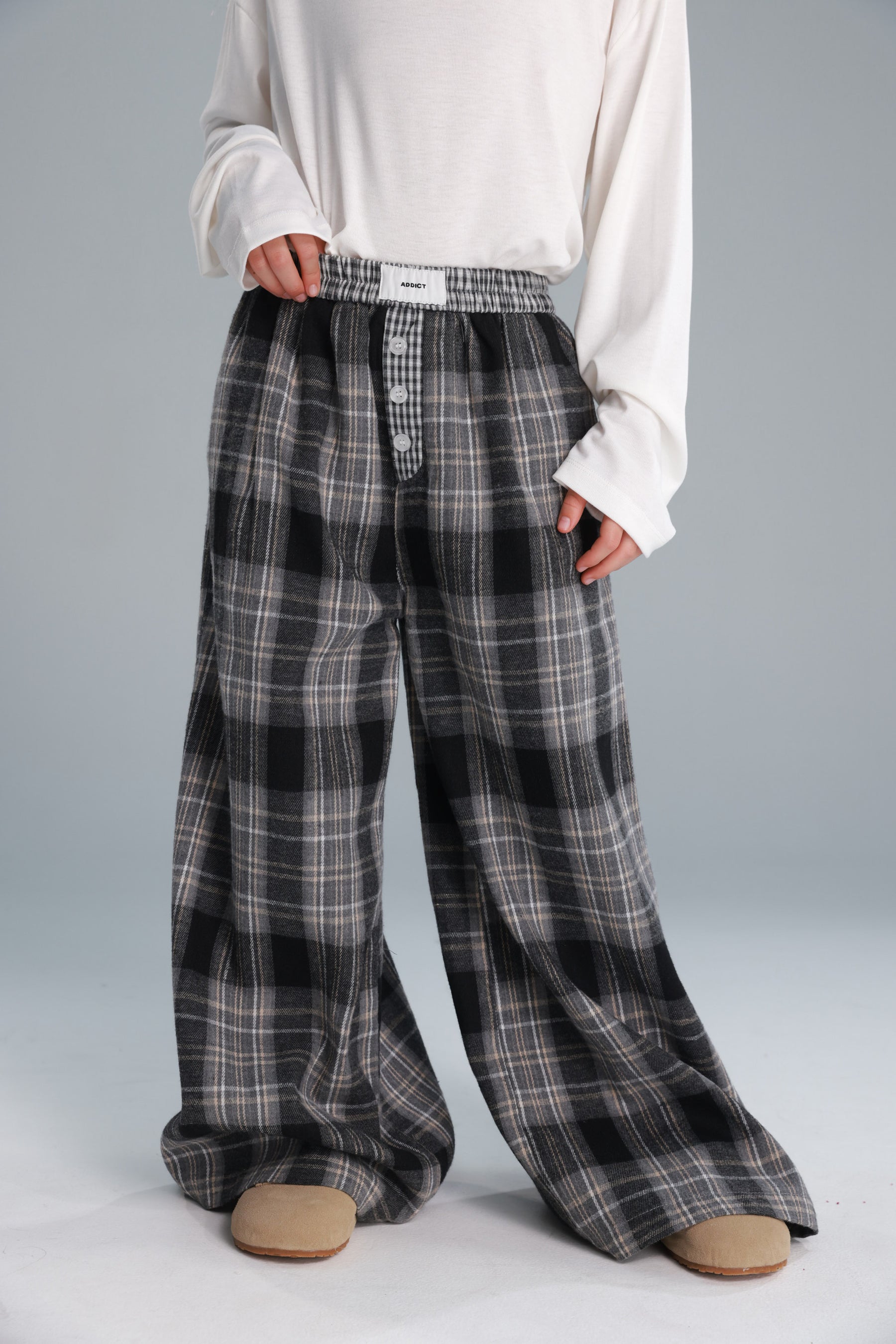 מכנסי סטיב אפורים