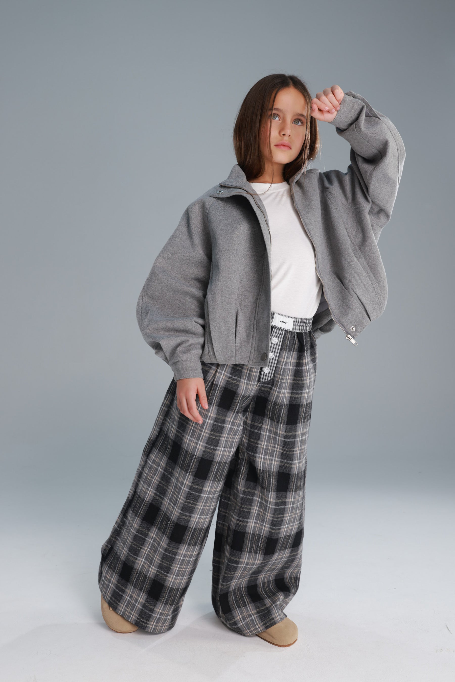 מכנסי סטיב אפורים