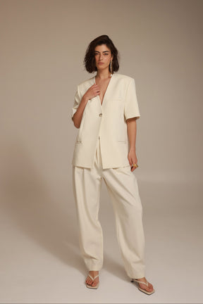 מכנסי אלכסנדרה שמנת