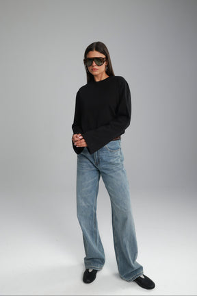 חולצת אמור שחורה