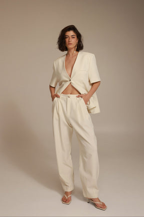 מכנסי אלכסנדרה שמנת