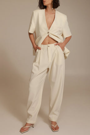 מכנסי אלכסנדרה שמנת