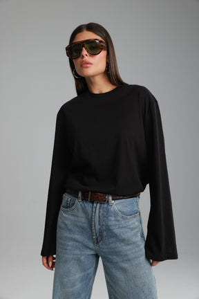 חולצת אמור שחורה