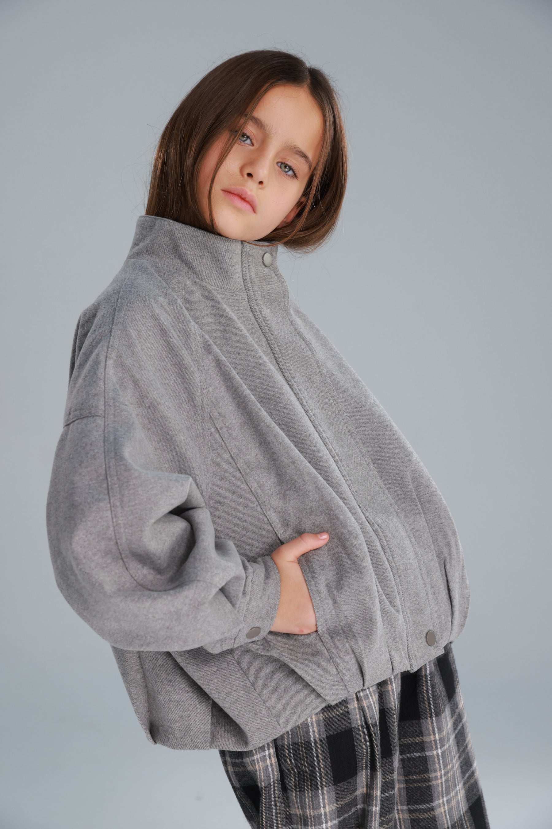 ג'קט ליאון אפור