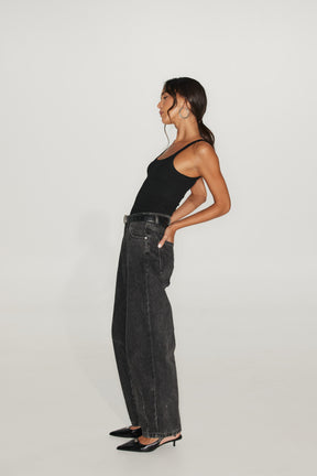 ג'ינס צ'ארלי שחור