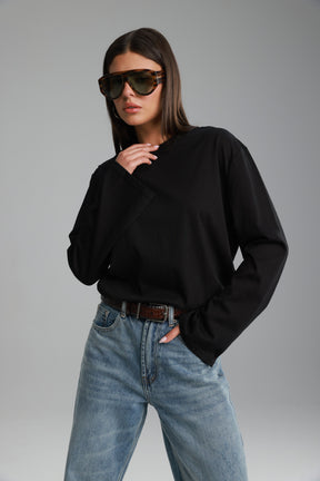 חולצת אמור שחורה