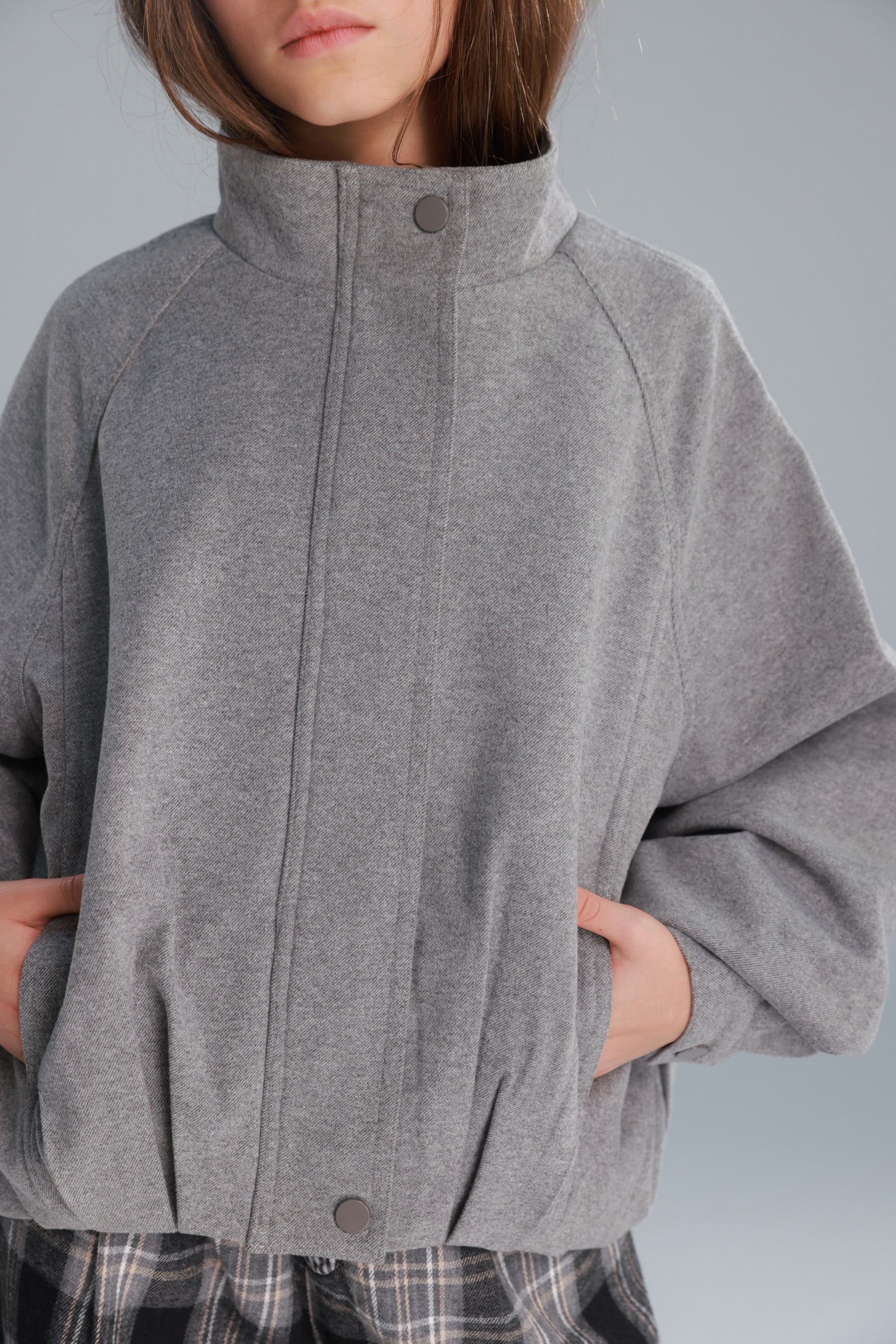 ג'קט ליאון אפור