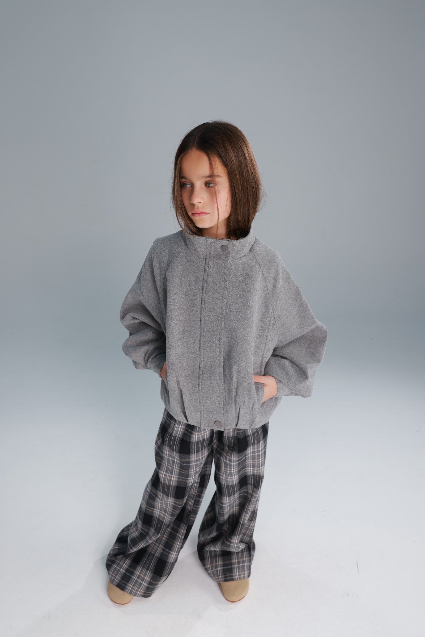 מכנסי סטיב אפורים