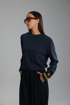 חולצת אמור נייבי