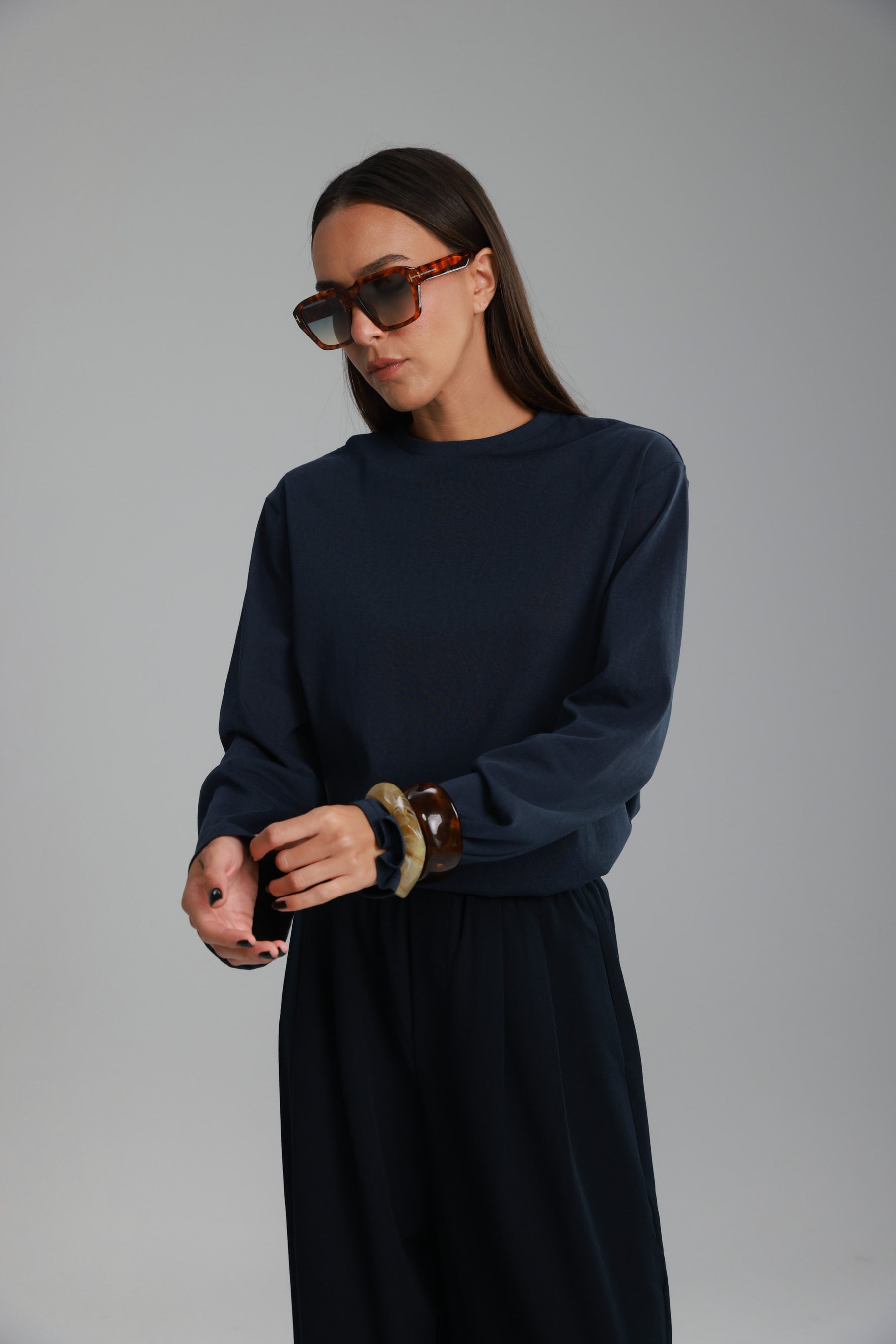 חולצת אמור נייבי