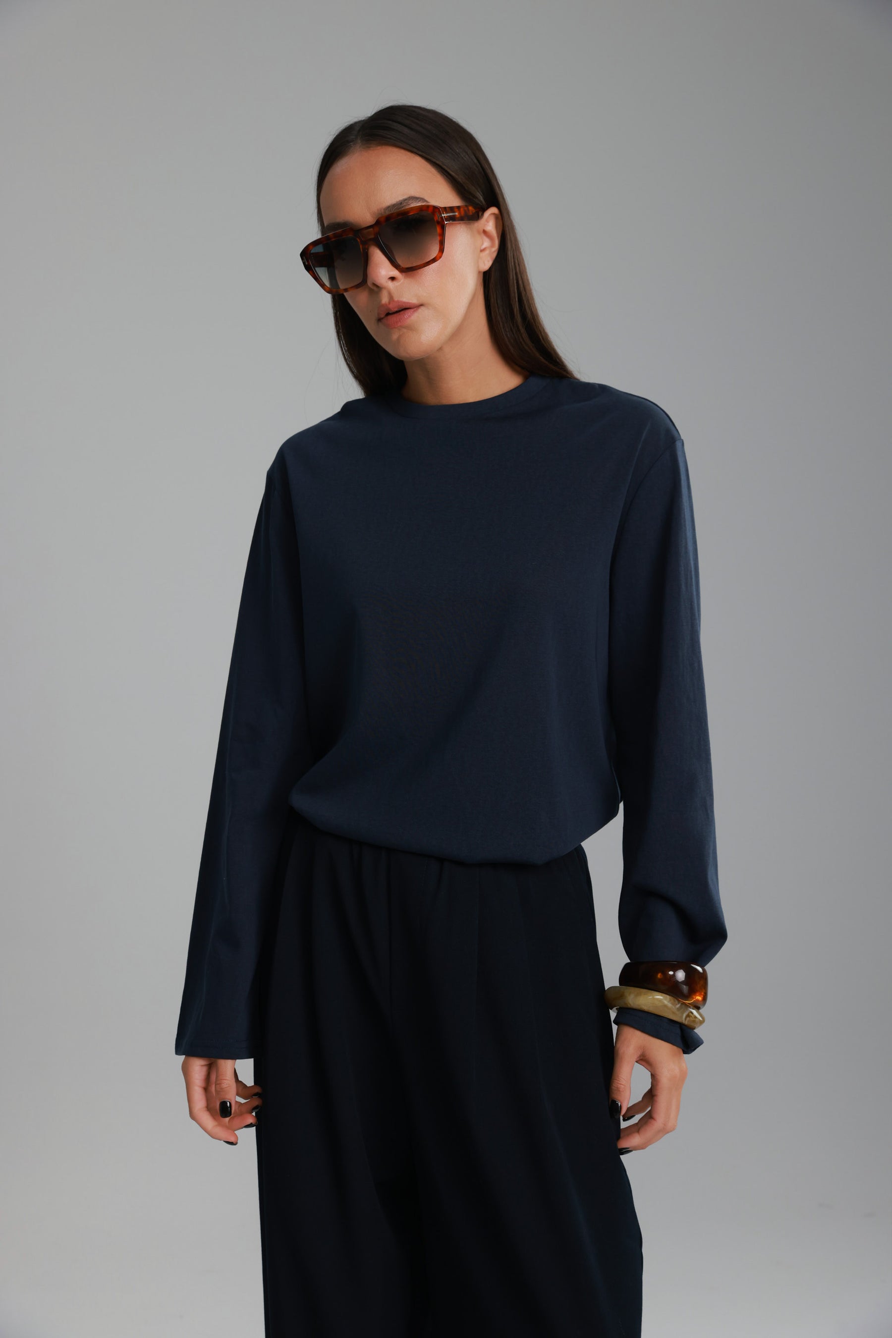 חולצת אמור נייבי