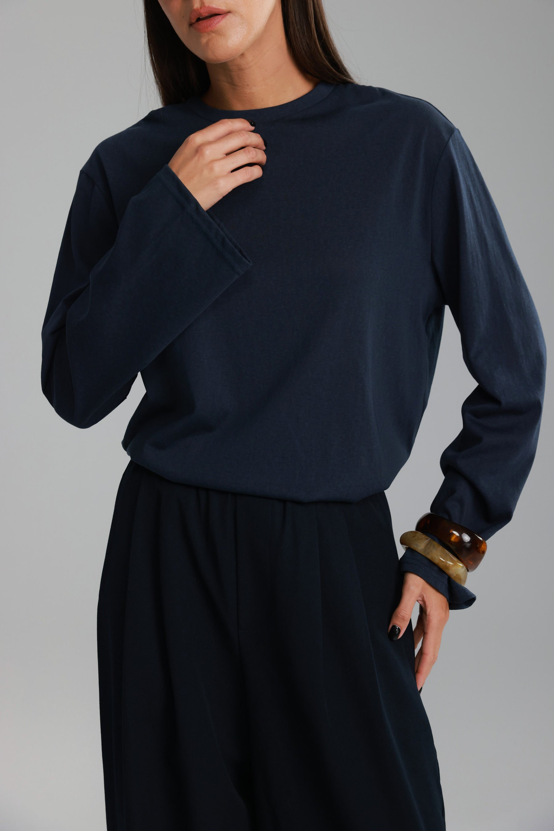 חולצת אמור נייבי