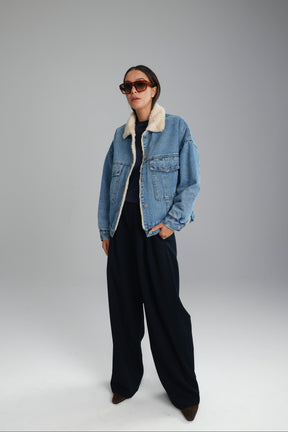 ג'קט ג'ינס קרלוס כחול בהיר