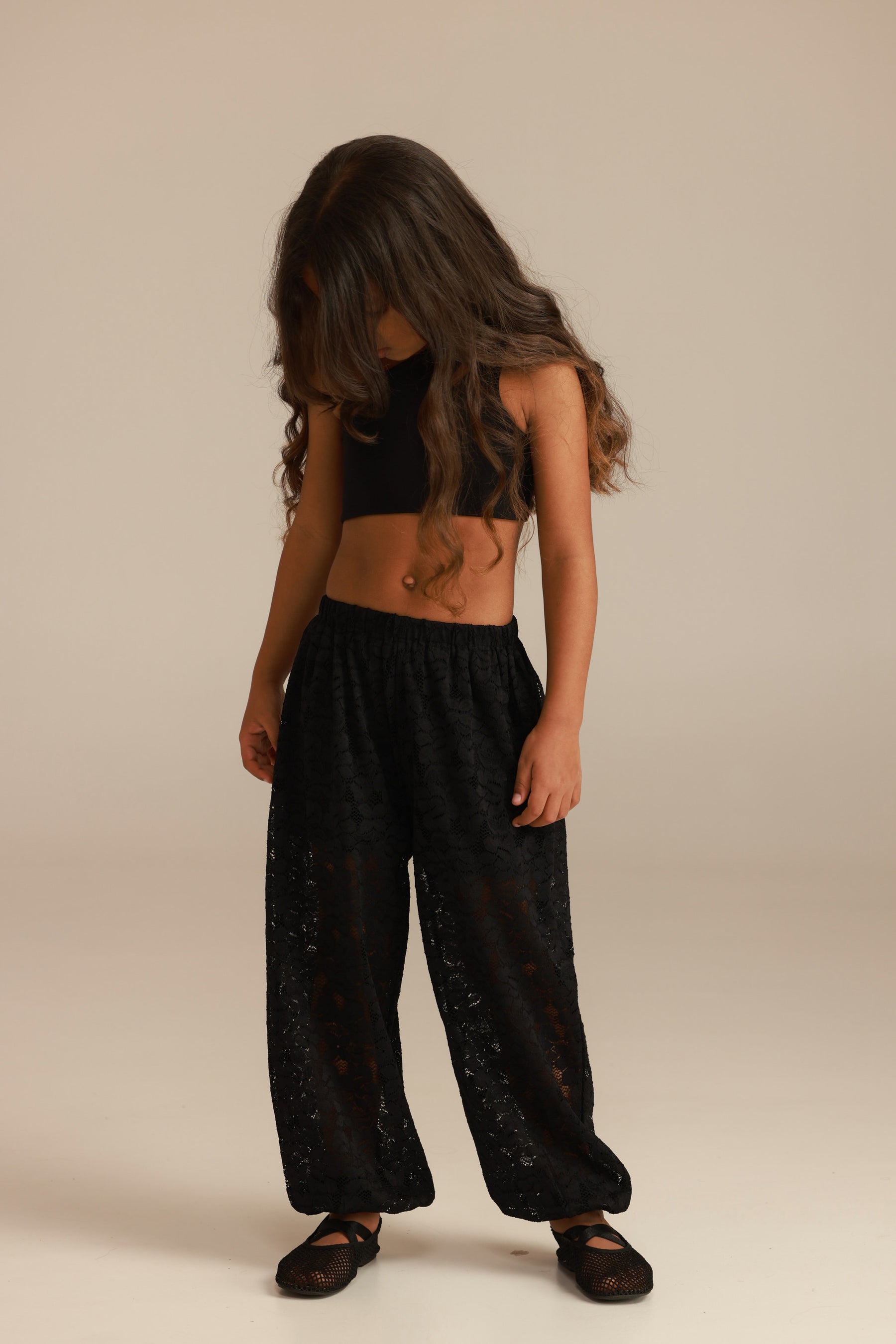 מכנסי ולנסיה שחורים