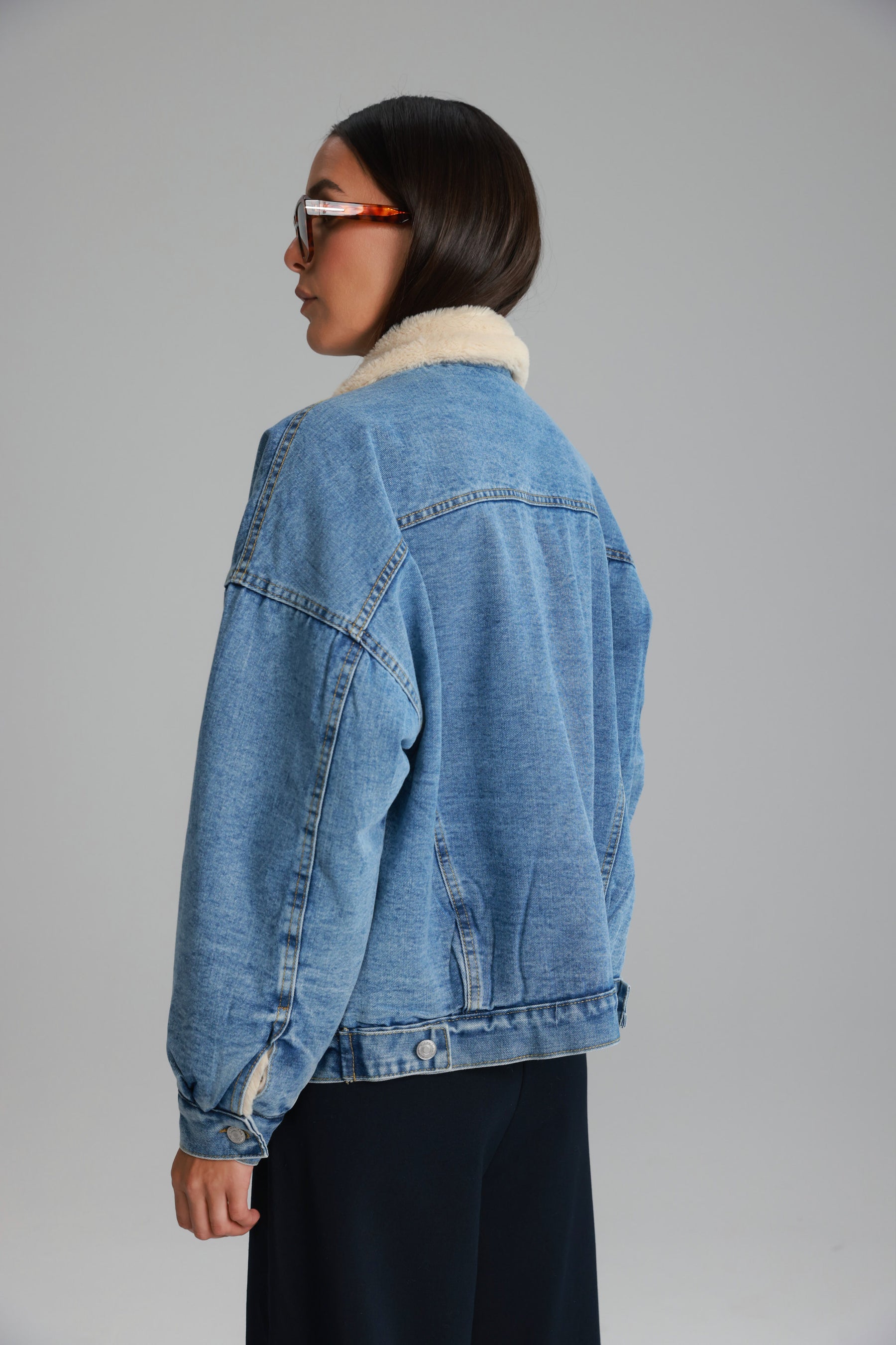 ג'קט ג'ינס קרלוס כחול בהיר