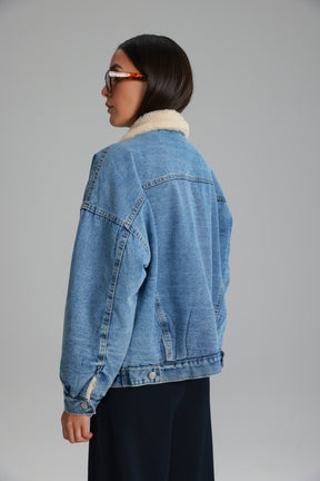 ג'קט ג'ינס קרלוס כחול בהיר