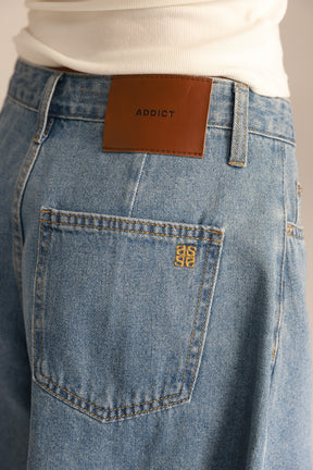 ג'ינס קצר לאונרדו כחול