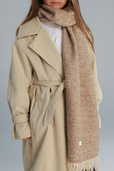 צעיף אניה חום