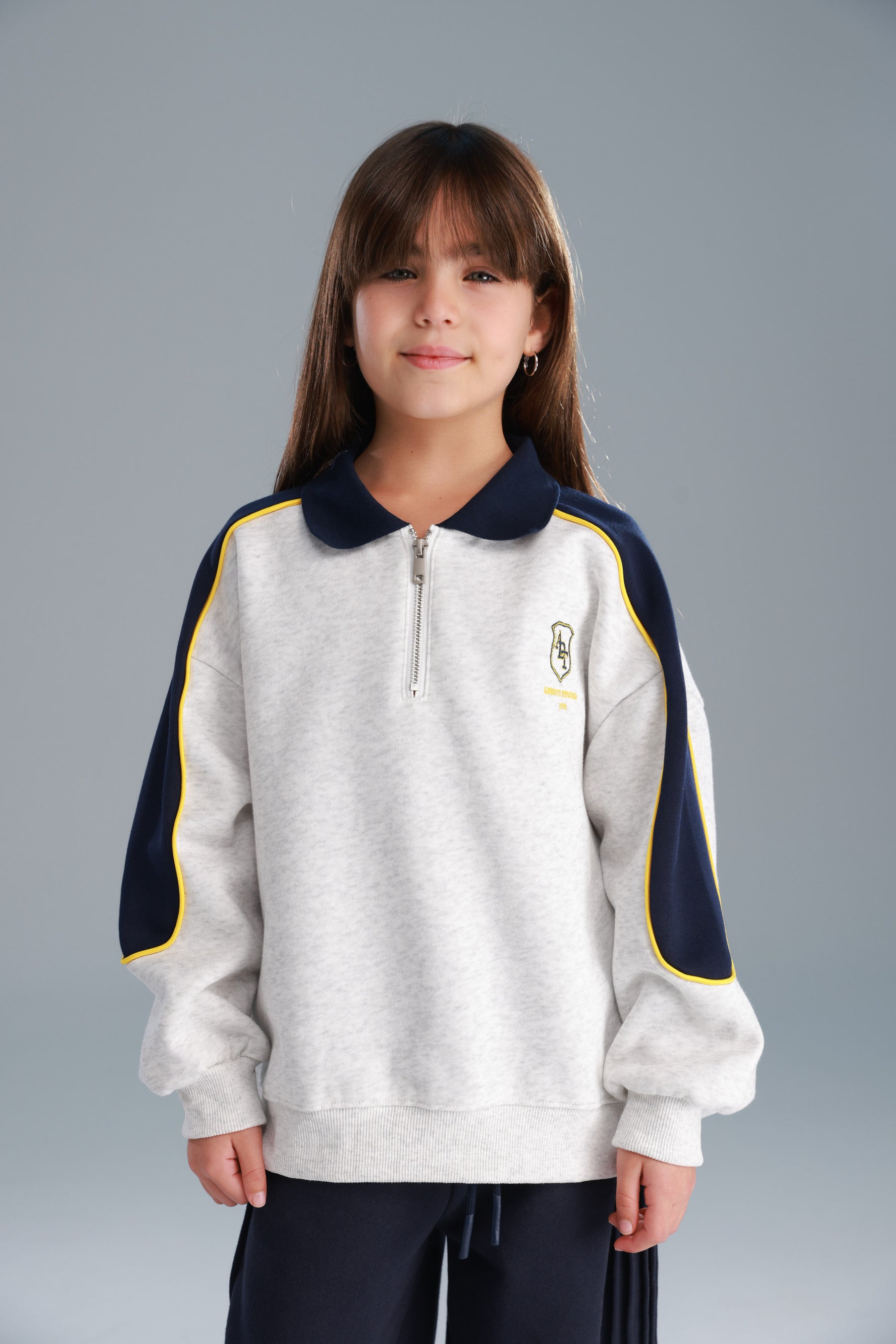 סוויטשירט לין אפור