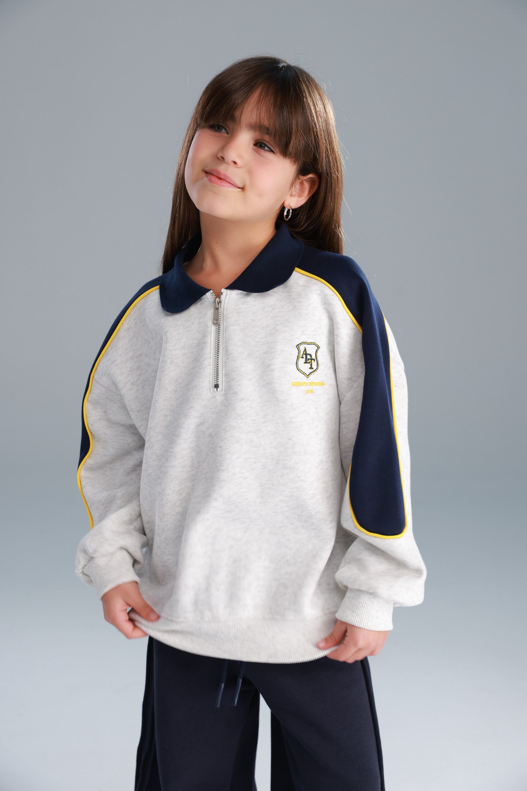 סוויטשירט לין אפור