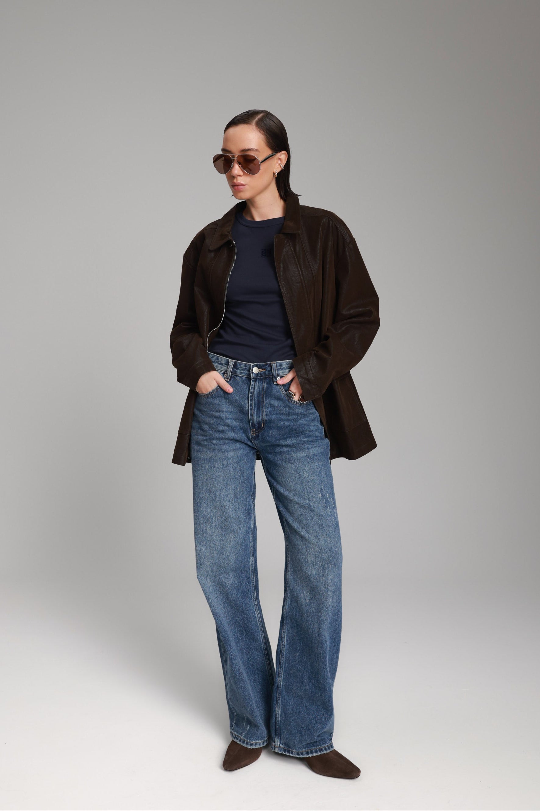 ג'ינס רייצ'ל כחול כהה