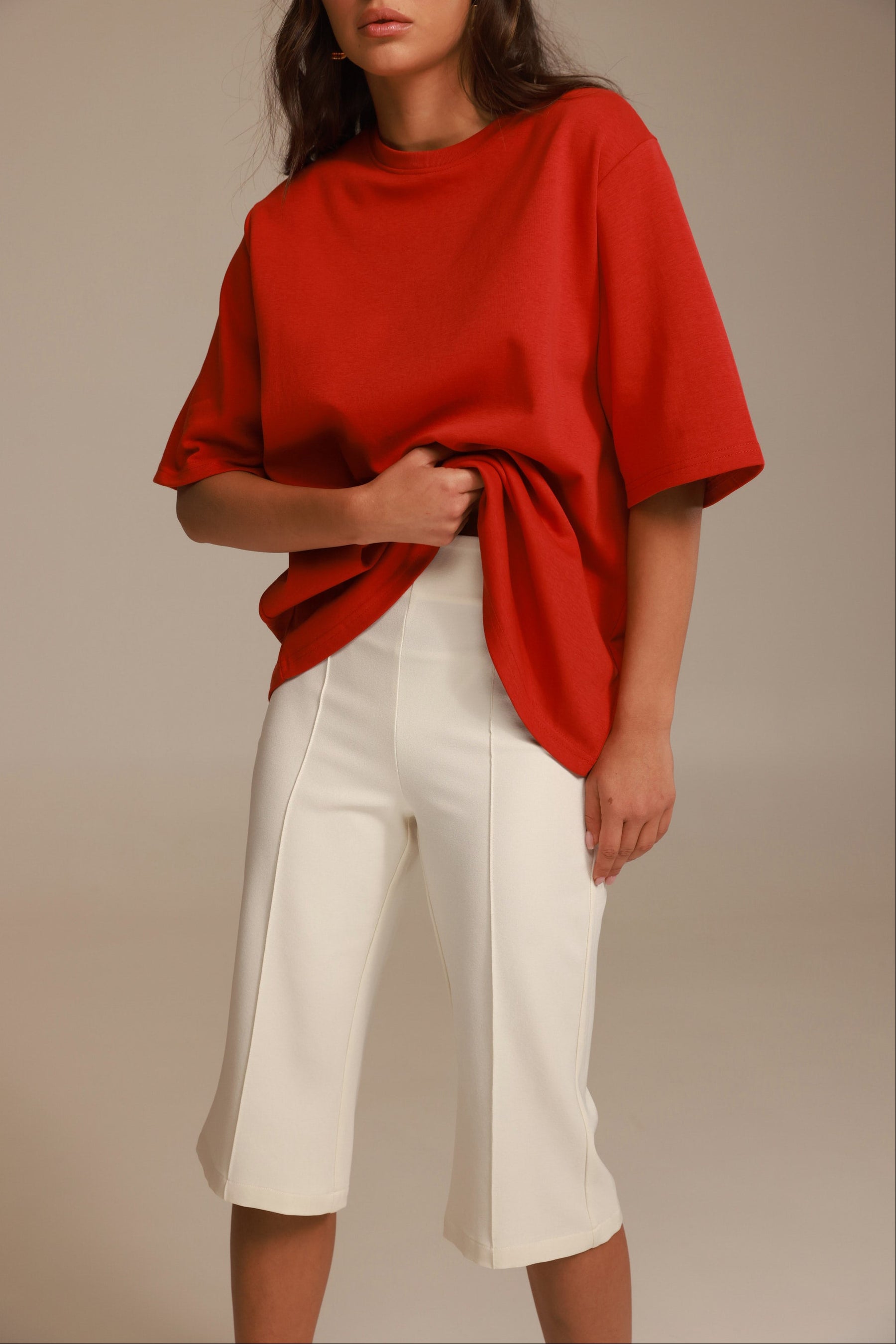 מכנסי נואל שמנת