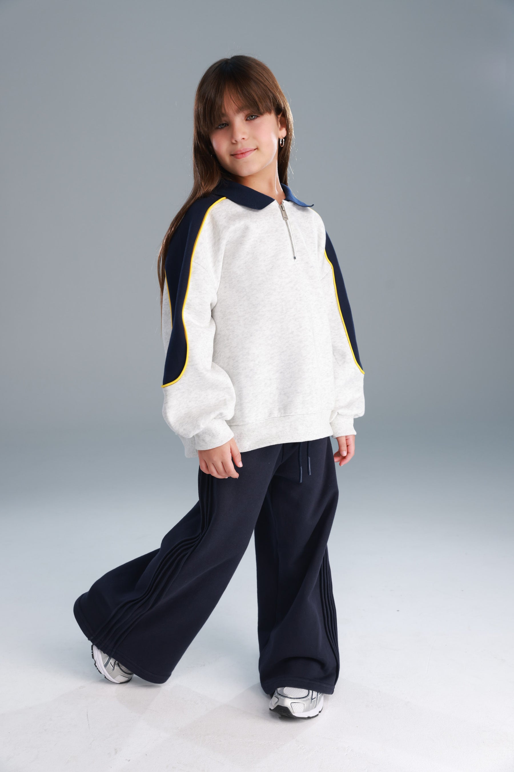 סוויטשירט לין אפור