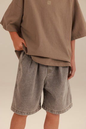ג'ינס ברמודה לירין אפור