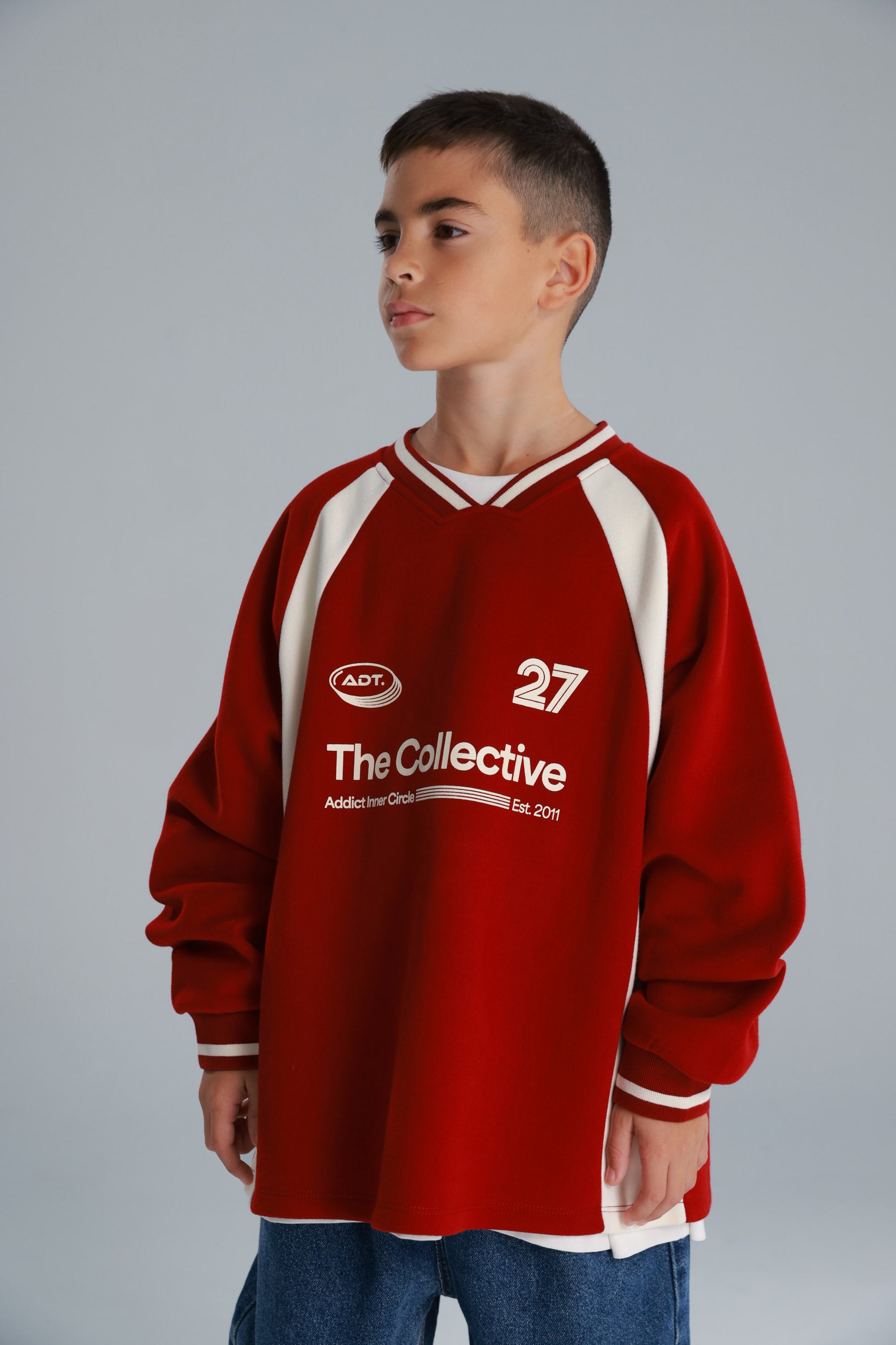 סוויטשירט קולי בורדו