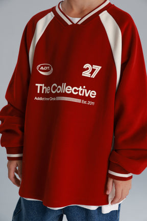 סוויטשירט קולי בורדו