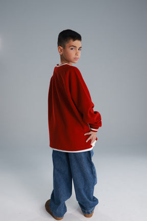 סוויטשירט קולי בורדו