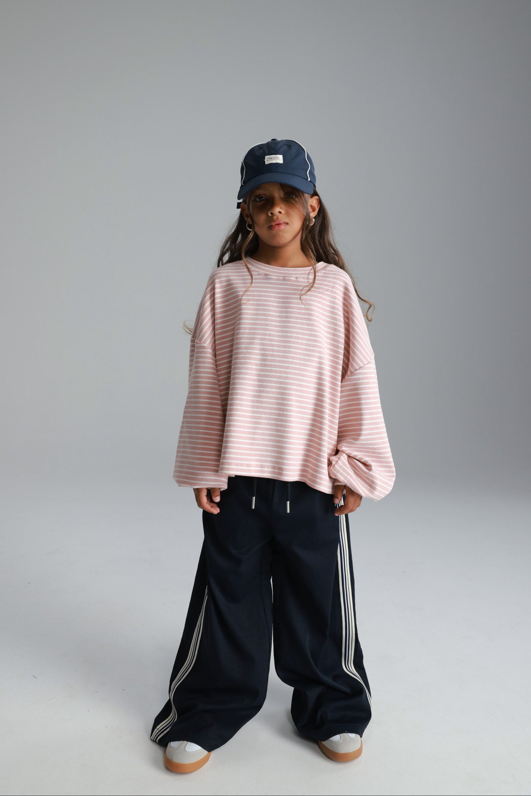 חולצת מייקי פסים ורוד/לבן