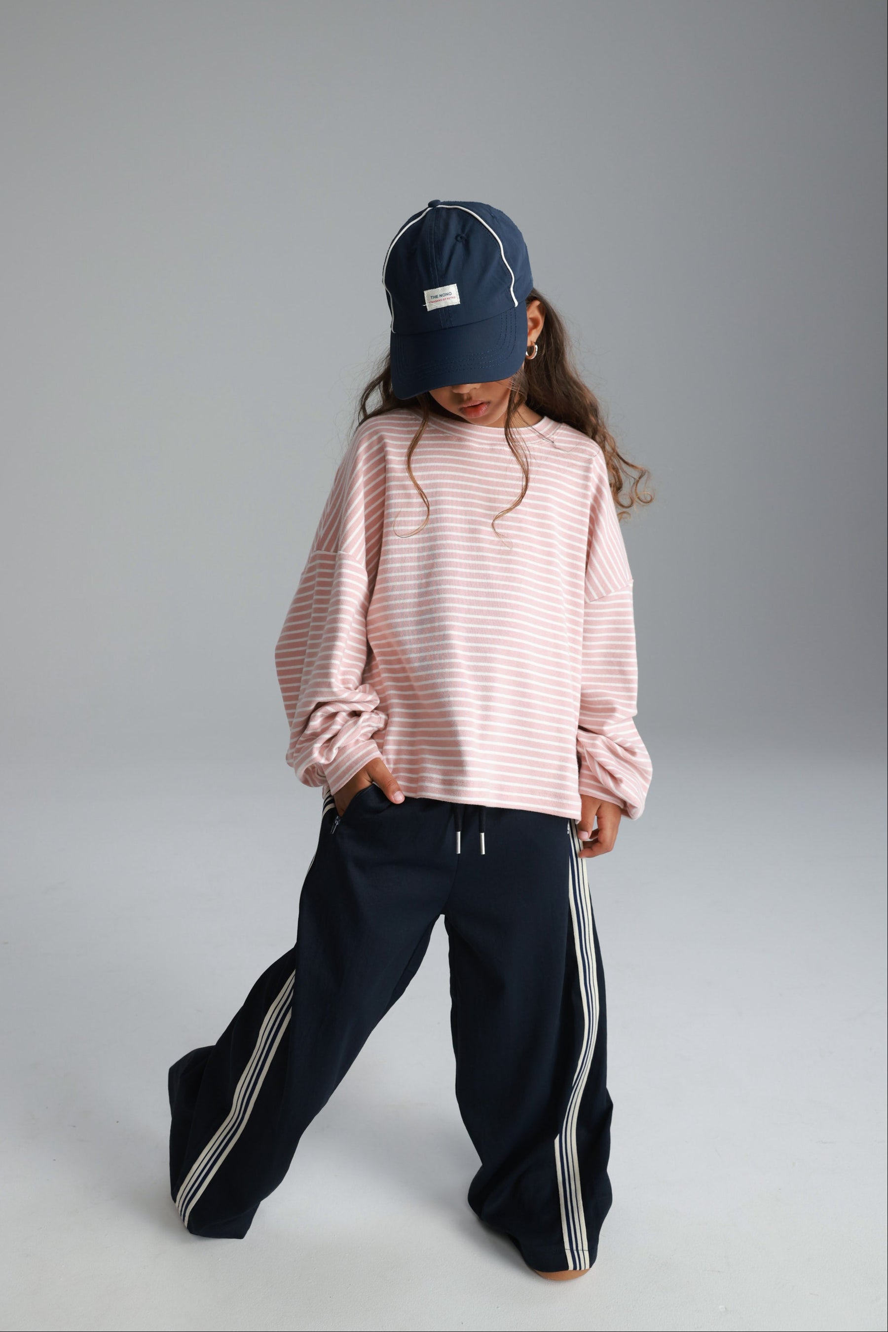 חולצת מייקי פסים ורוד/לבן