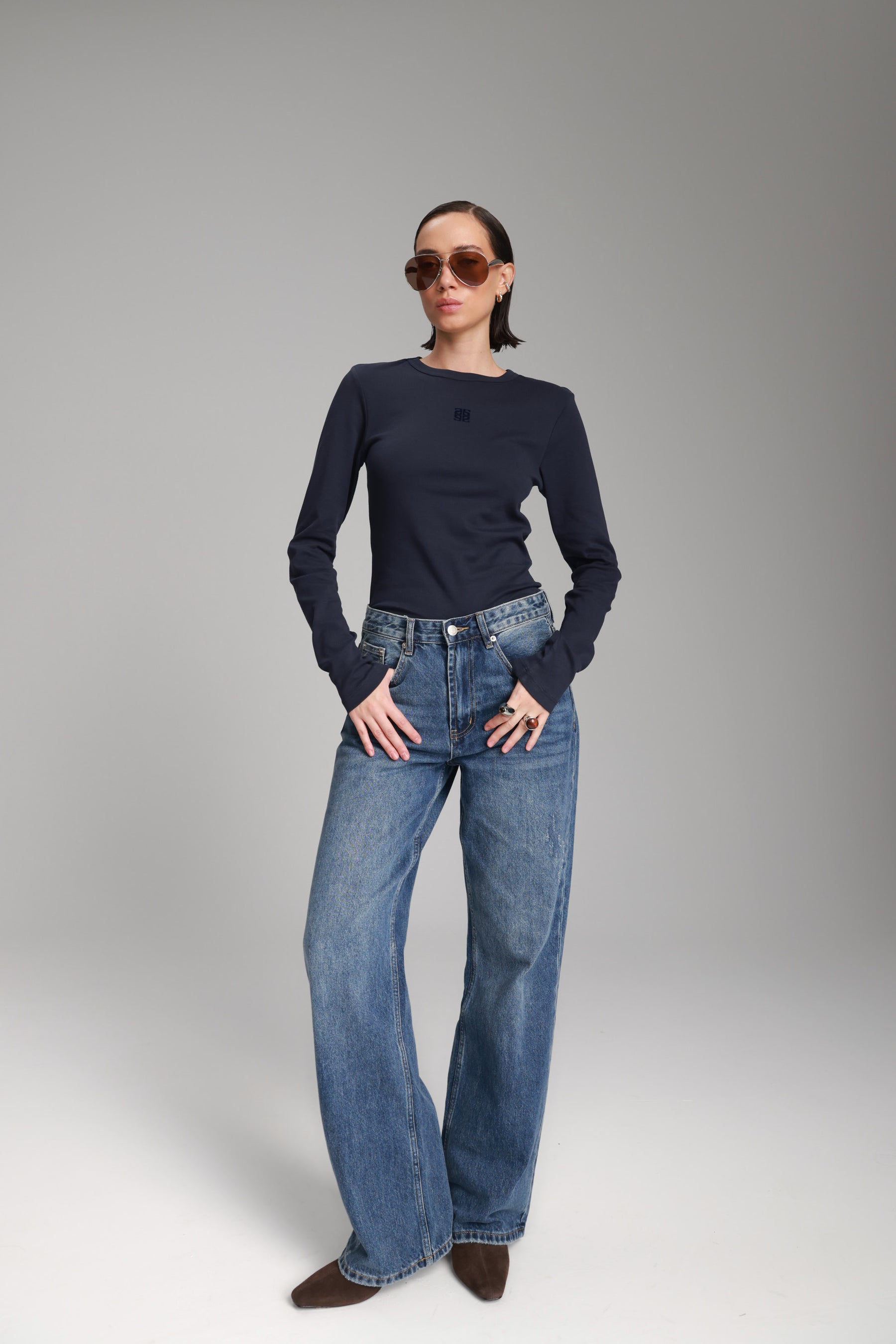 חולצת אולינה נייבי