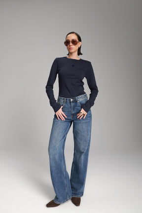 חולצת אולינה נייבי