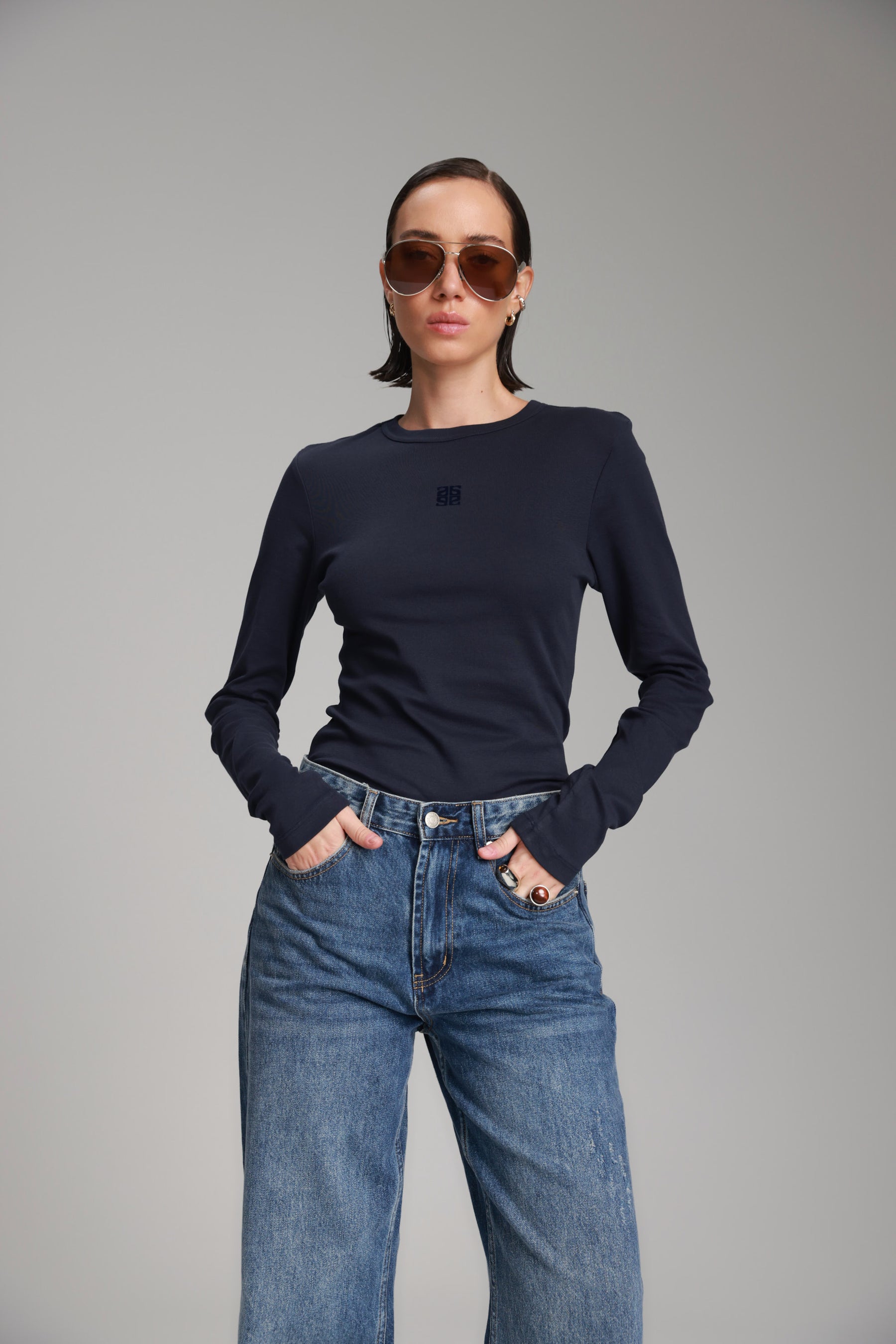 חולצת אולינה נייבי