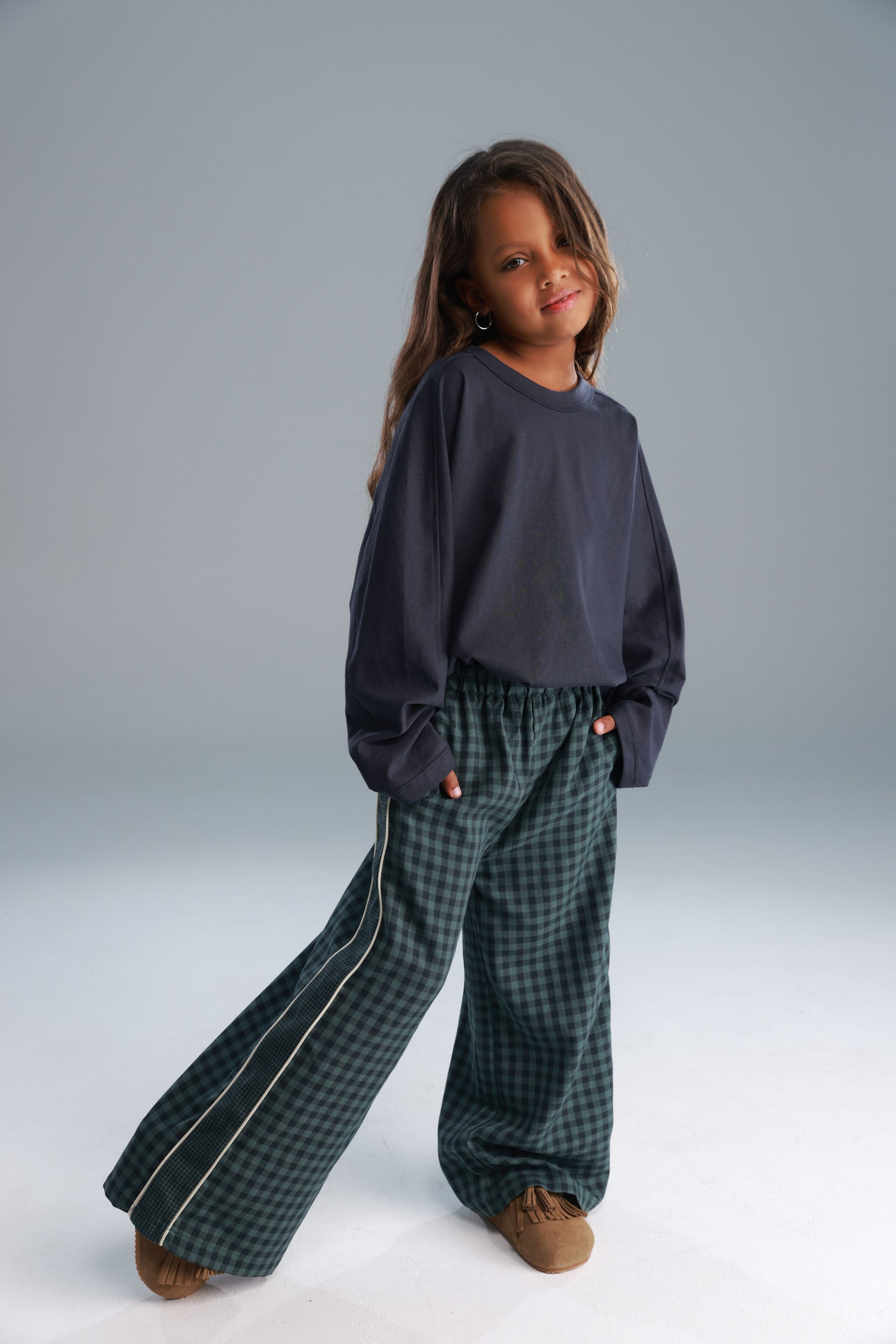 מכנסי דאפי משבצות ירוקות