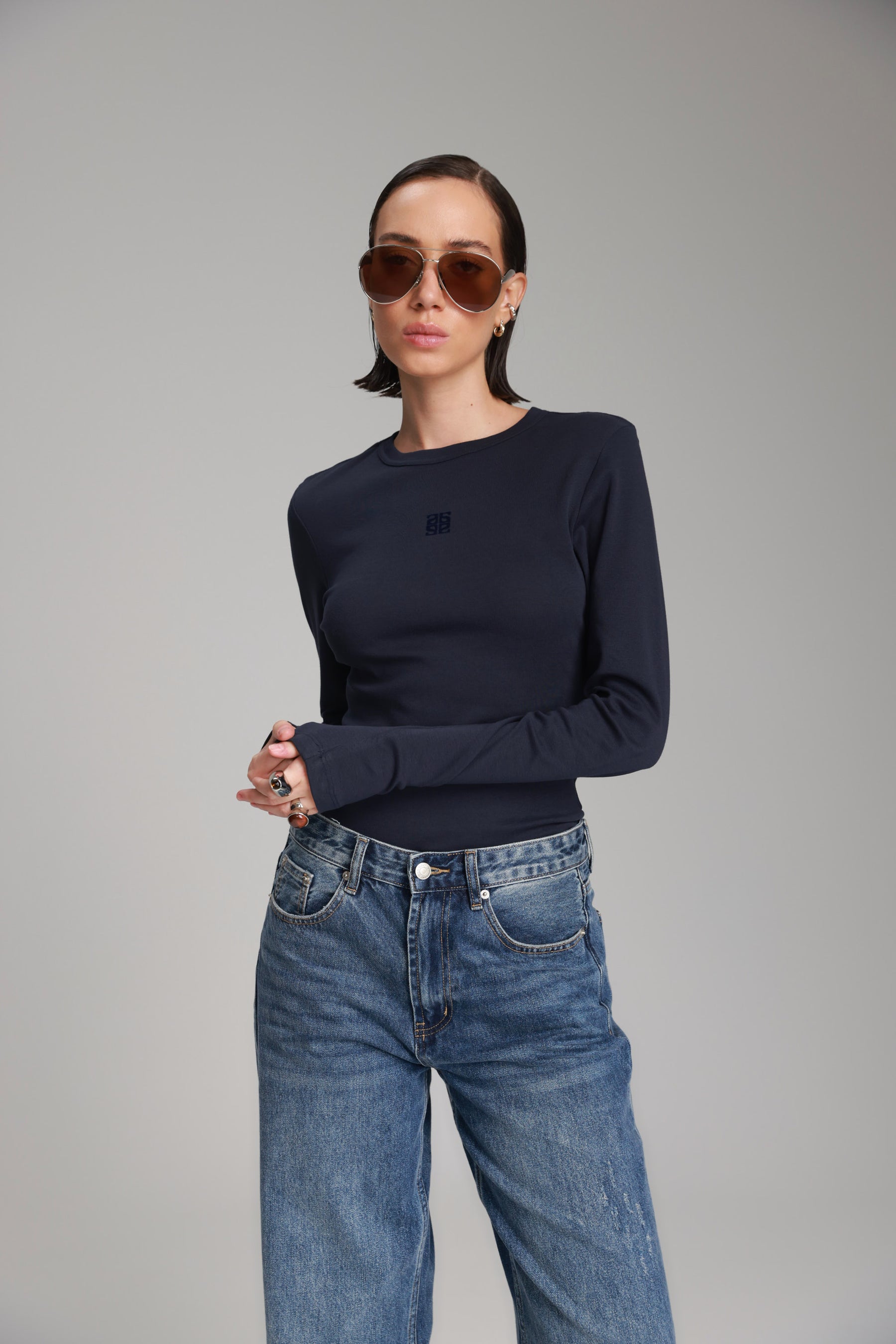 חולצת אולינה נייבי