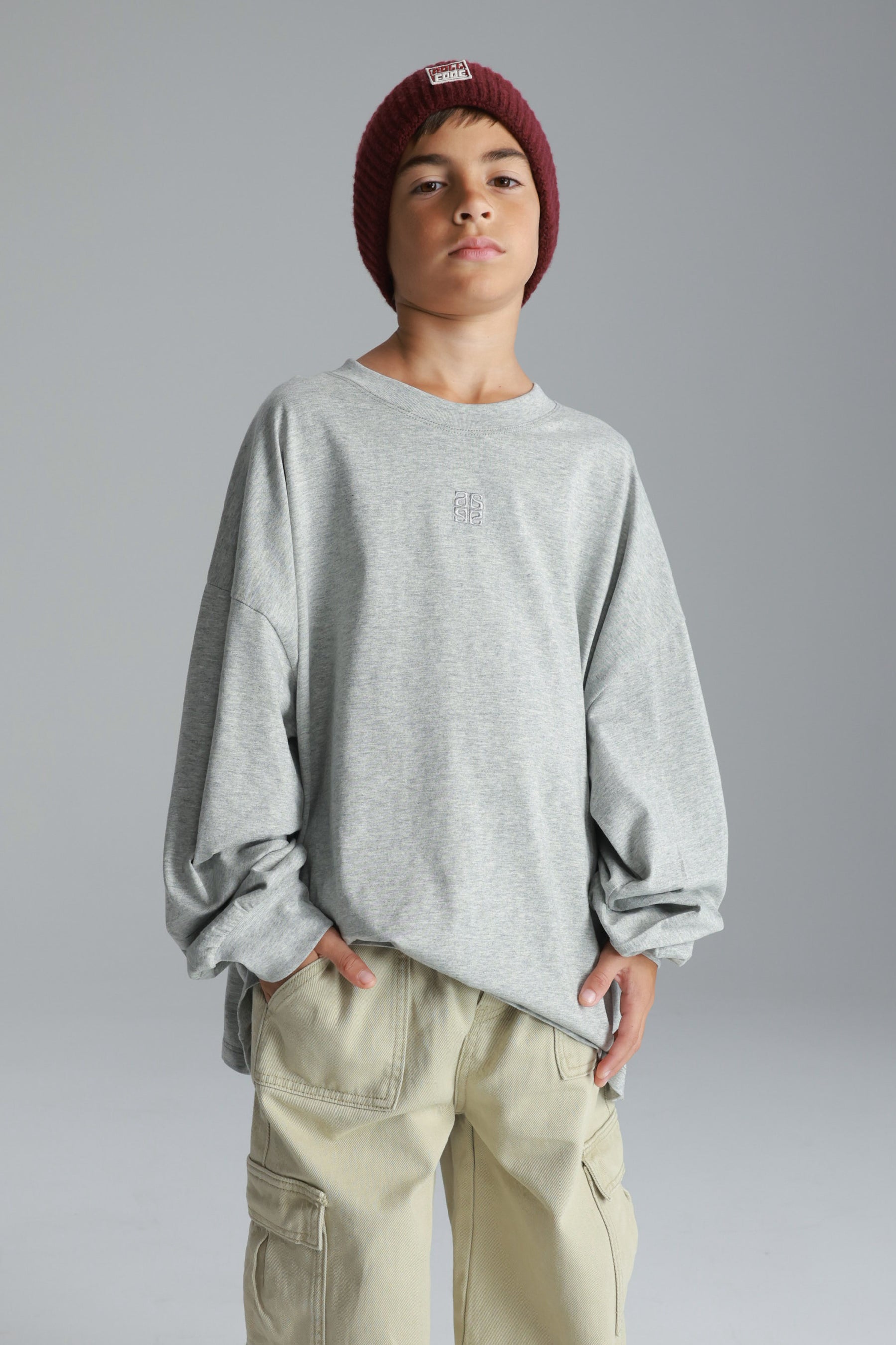 חולצת סנטי אפורה